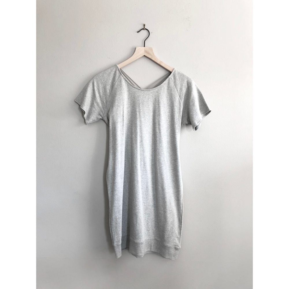 Criss Cross and Corset Back T-Shirt Dress